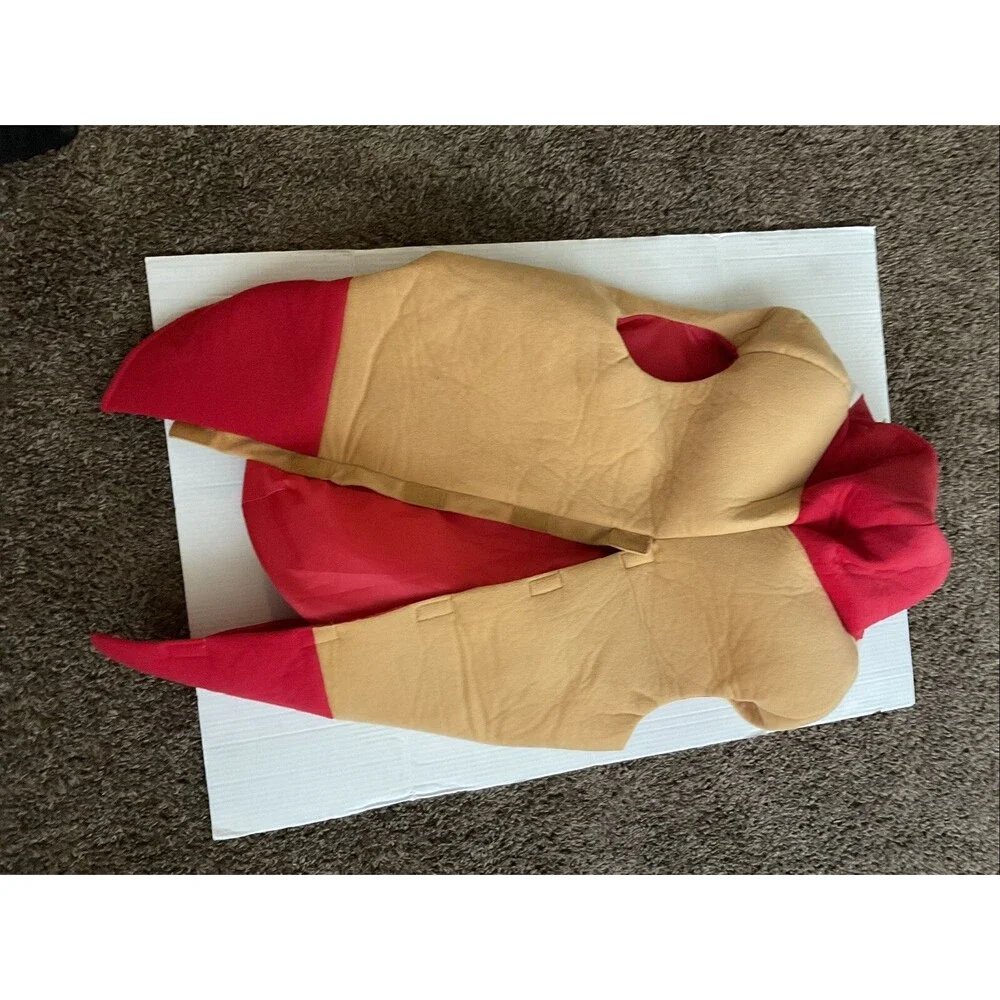 HOT DOG Costume Teens Adults Hotdog on Bun One Size Halloween party rave candy - Picture 4 of 6